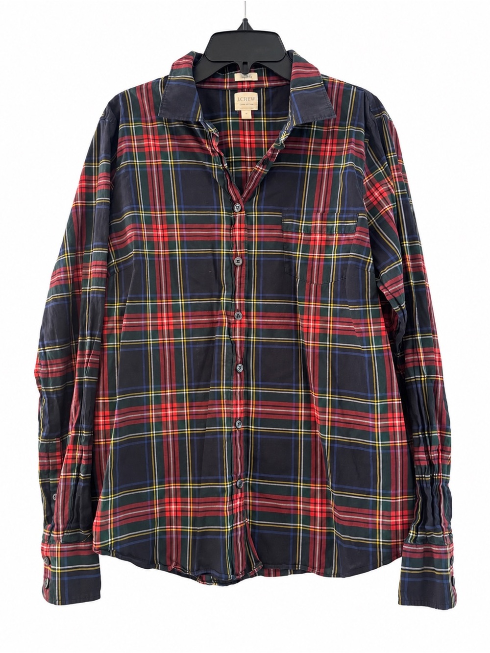 J.Crew Perfect Fit Tartan Plaid Button Down Shirt Size L